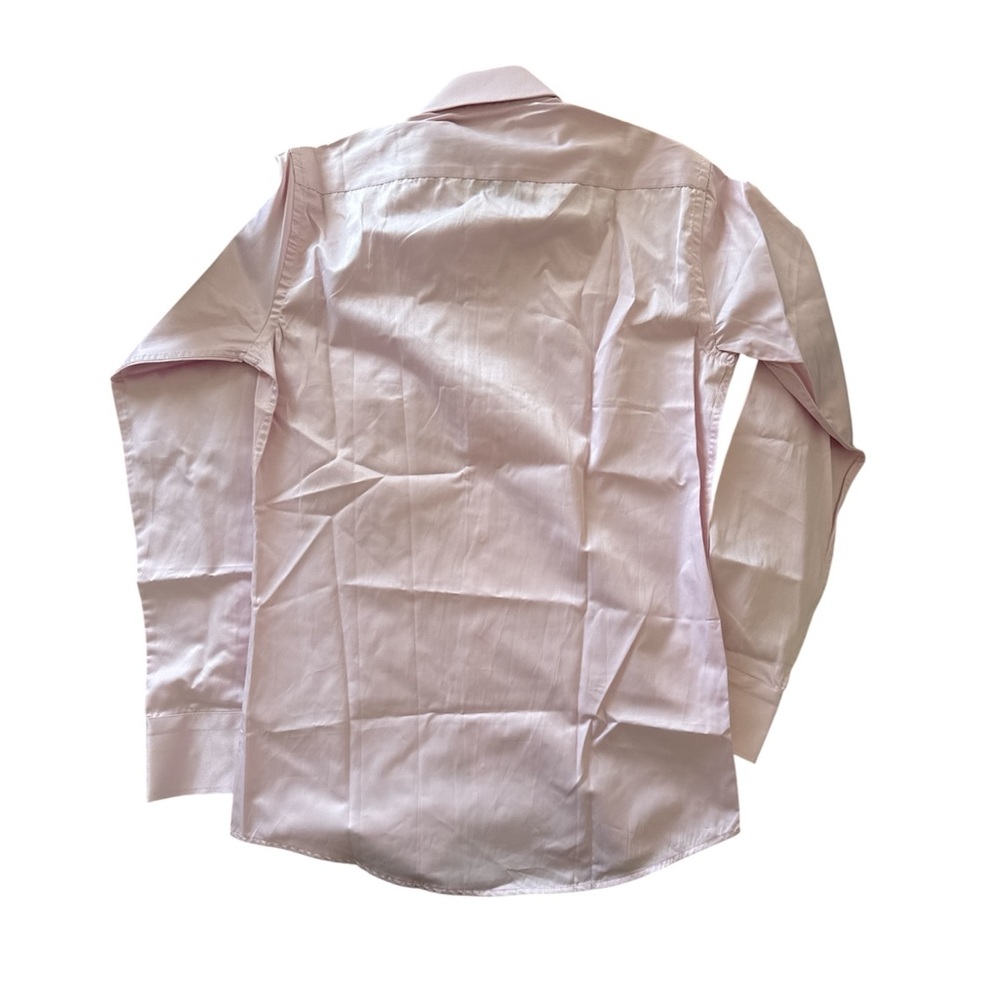 Tudors Men's Light Pink Dress Shirt Button Down Semi Shiny Long Sleeves size M - Picture 2 of 6